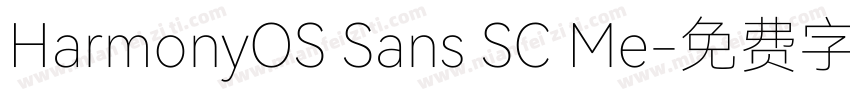 HarmonyOS Sans SC Me字体转换